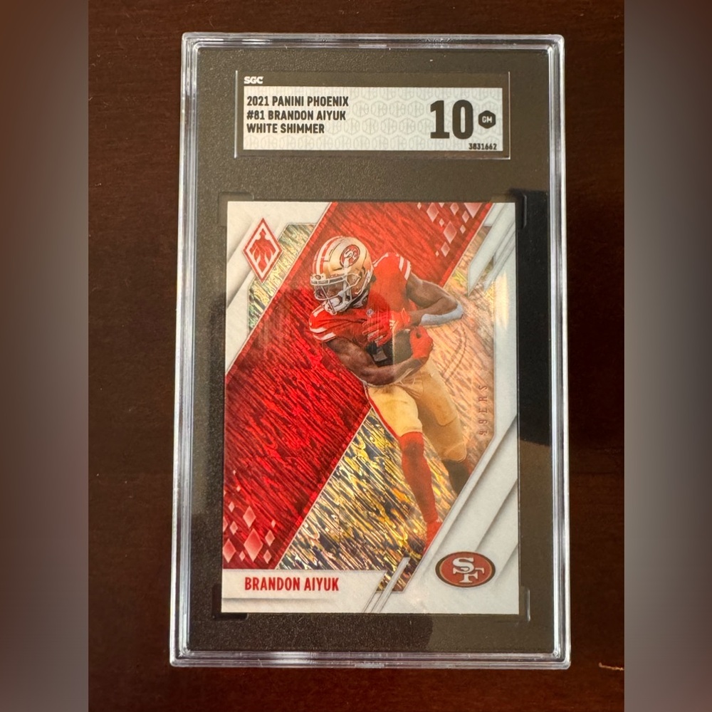2021 Panini Phoenix White Shimmer #81 SGC 10 49ers